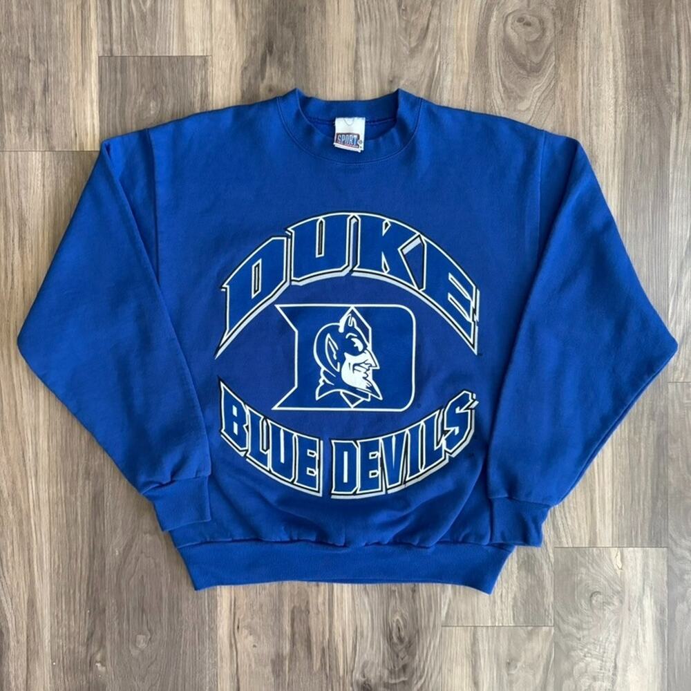 Vintage Duke University Blue Devils Sweatshirt Men's Size M 1990s NCAA